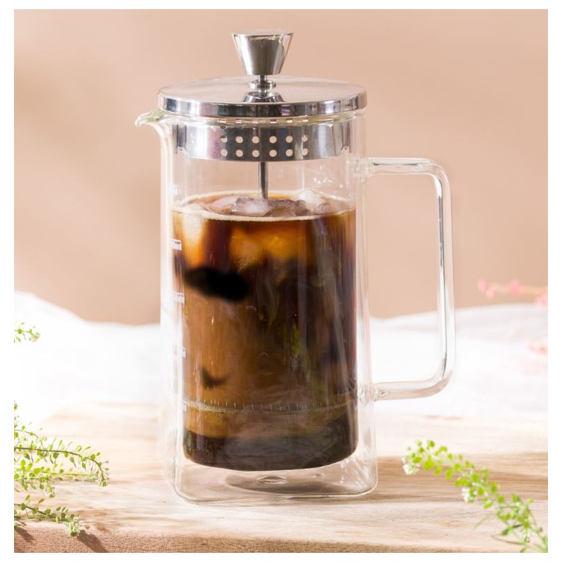 Cafetière à piston Robusta - 5 Tasses - Paroi double Cristel