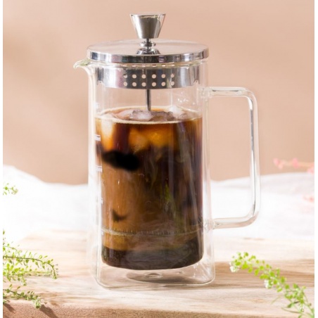 Cafetière à piston Robusta - 5 Tasses - Paroi double Cristel