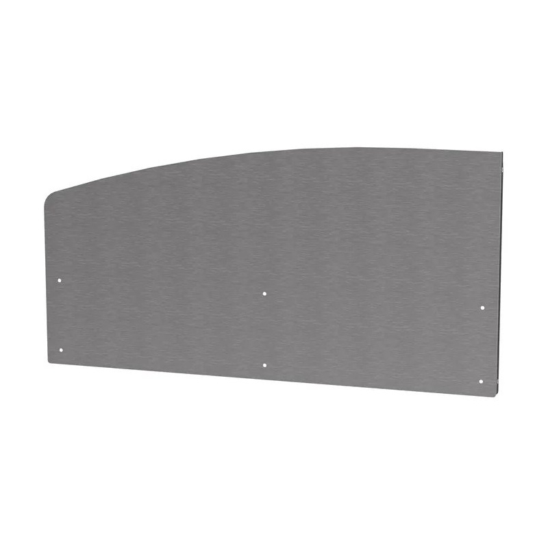 Crédence courbe - côté gauche - inox Le Marquier