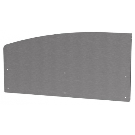 Crédence courbe - côté gauche - inox Le Marquier - Le Marquier