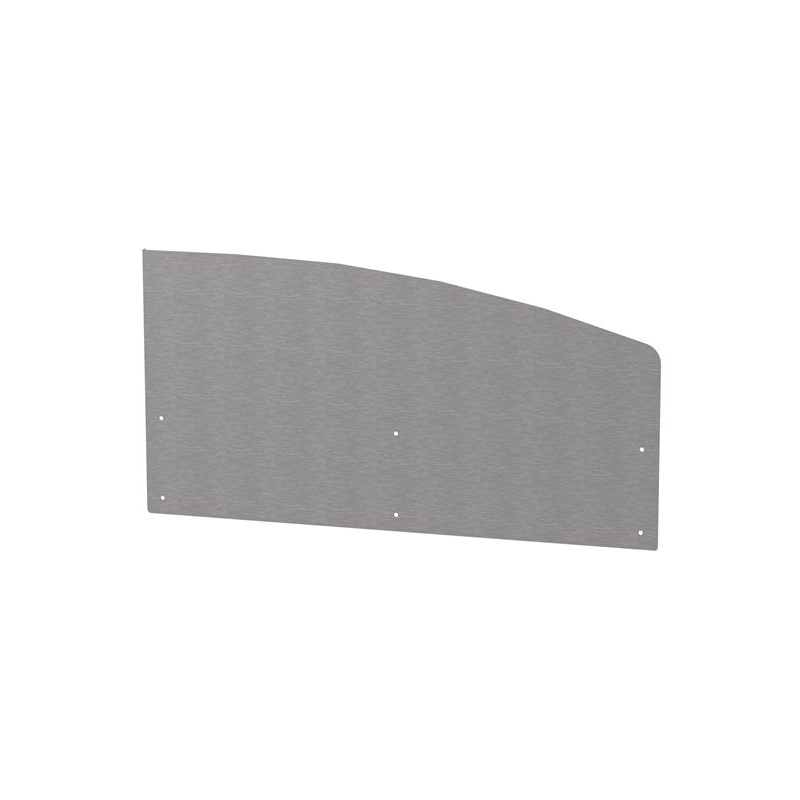 Crédence courbe - côté droit - inox Le Marquier