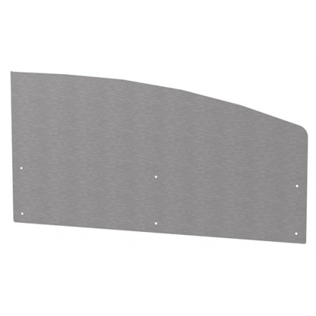 Crédence courbe - côté droit - inox Le Marquier - Le Marquier