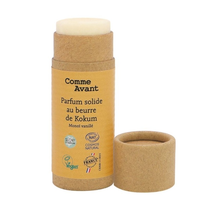 Parfum solide naturel Monoï Vanillé - Comme Avant