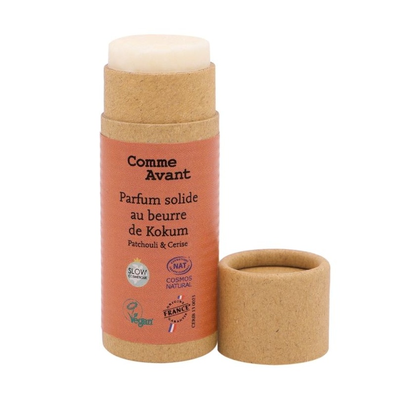 Parfum solide naturel Patchouli et Cerise - Comme Avant