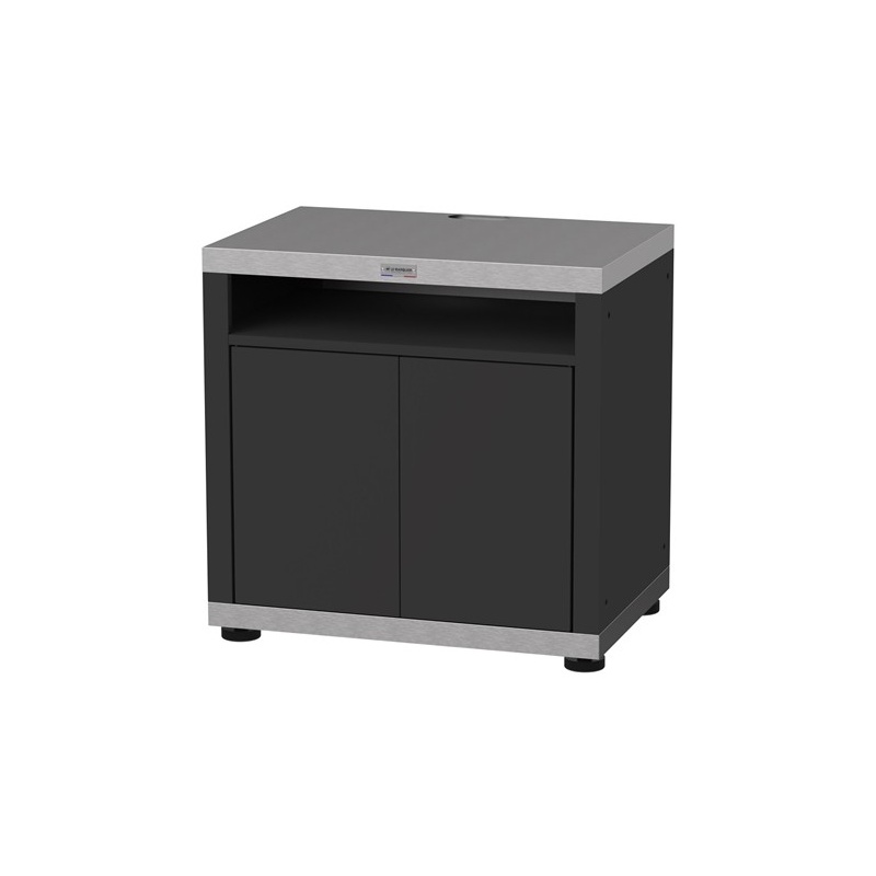 Meuble cuisson cuisine extérieure avec tablette - 80 x 55 cm - inox duo Le Marquier