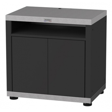 Meuble cuisson cuisine extérieure avec tablette - 80 x 55 cm - inox duo Le Marquier - Le Marquier