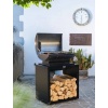 Meuble cuisson ouvert cuisine extérieure - 80 x 55 cm - noir Le Marquier