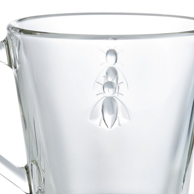 Lot de 6 mugs uni Abeille La Rochère