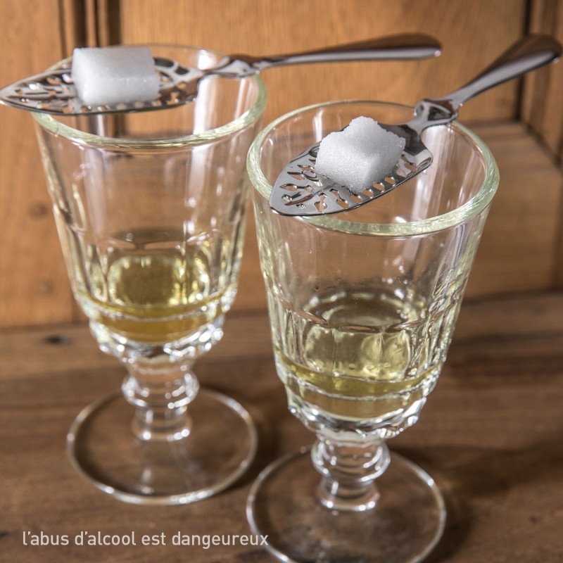 Cuillères à Absinthe En Acier Inoxydable - Lot De 4 - Style Vintage, Longueur 16 Cm - Pour Bar Et Dégustation