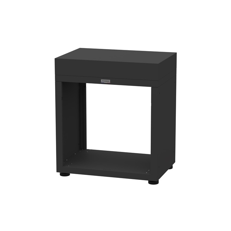 Meuble ouvert cuisine extérieure - 80 x 55 cm - noir Le Marquier
