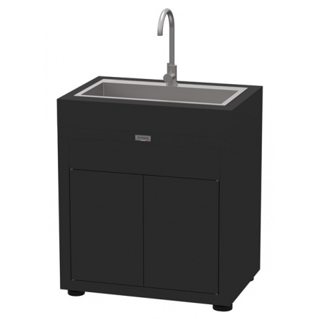 Meuble cuisine extérieure avec évier intégré - 80 x 55 cm - noir Le Marquier - Le Marquier