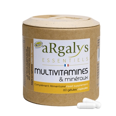 Multivitamines et minéraux - 60 gélules Argalys - Argalys