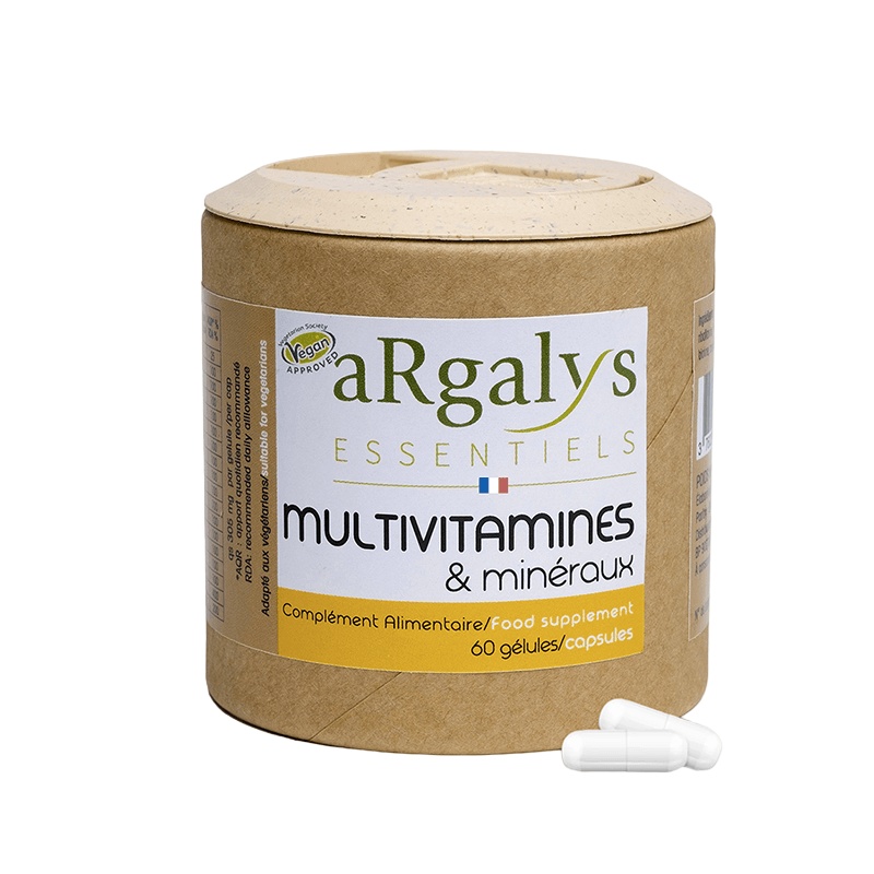 Multivitamines et minéraux - 60 gélules Argalys