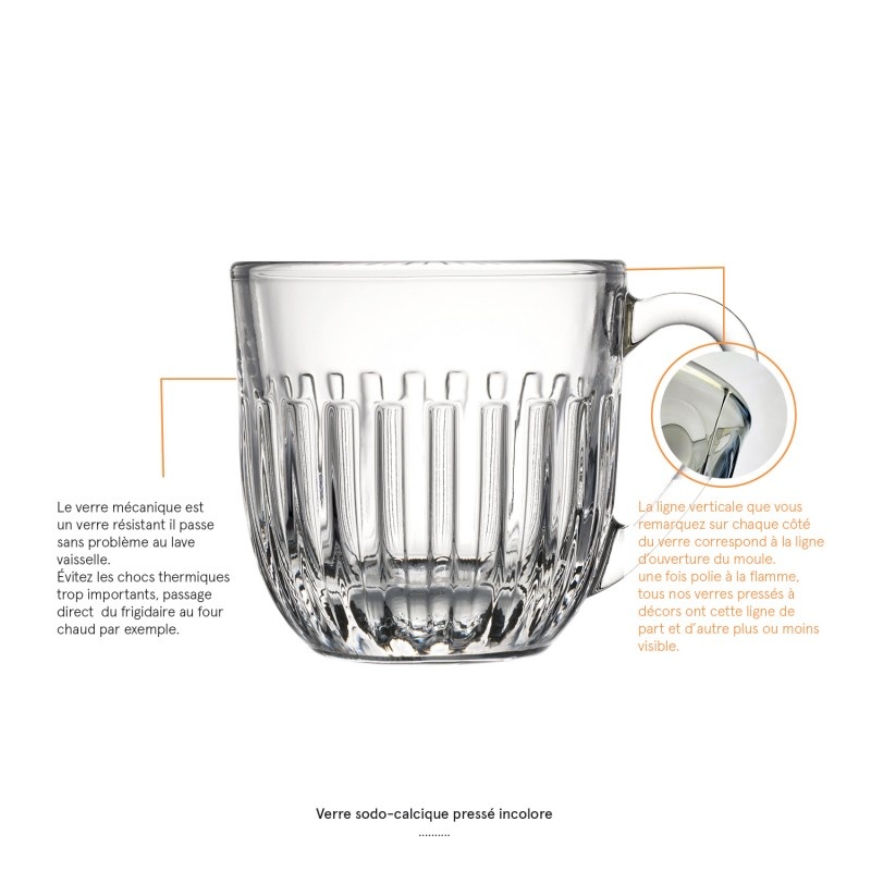 Lot de 6 tasses expresso Ouessant La Rochère