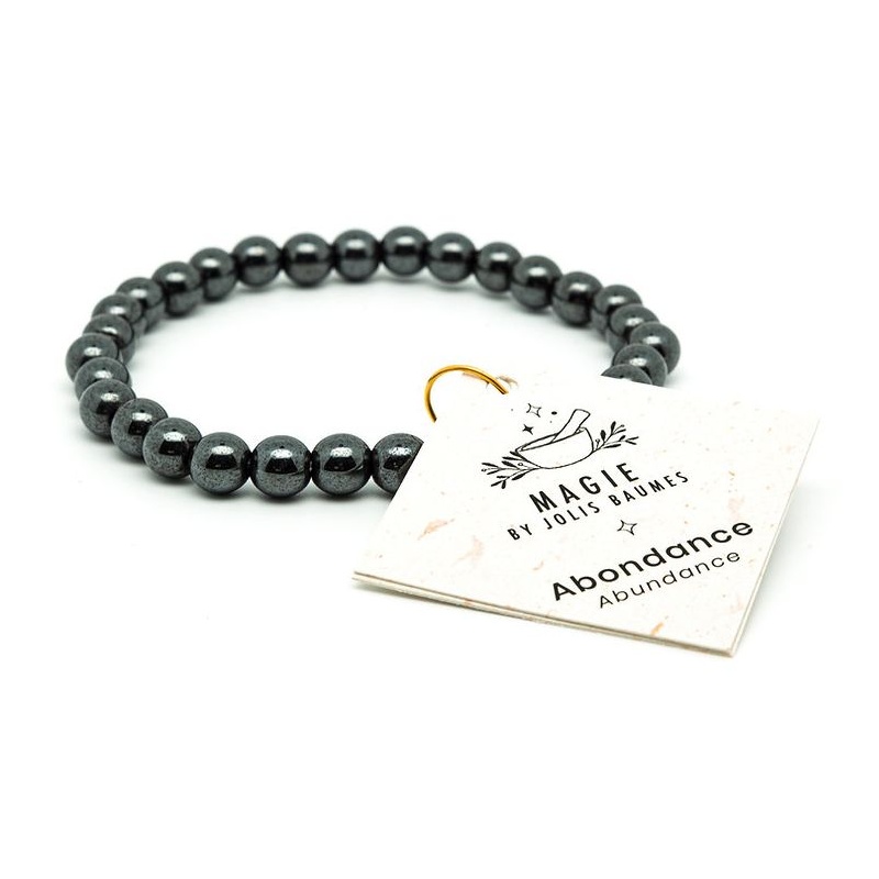 Bracelet Abondance hématite bienfaits