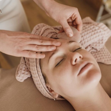 Gua Sha visage en Améthyste - 8 cm