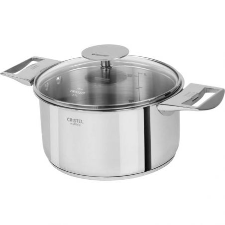 Casserole inox Cristel Casteline 18 cm amovible