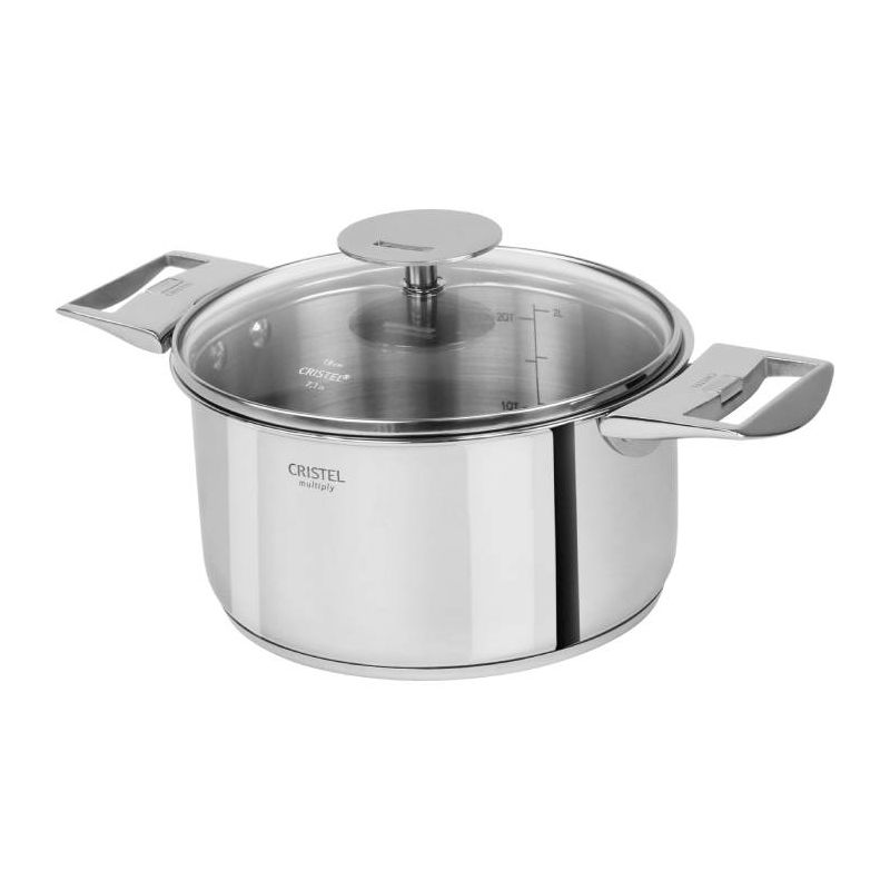 Casserole inox Cristel Casteline 20 cm amovible