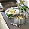 Casserole inox Cristel Strate à poignée amovible