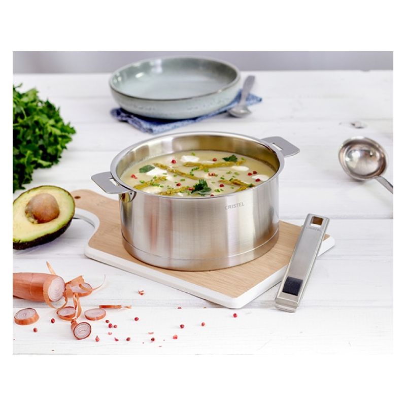 Casserole inox Strate - poignée amovible