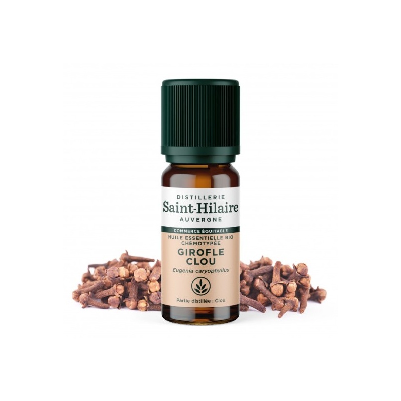 Huile essentielle Clou de Girofle bio - 10 ml Distillerie Saint-Hilaire
