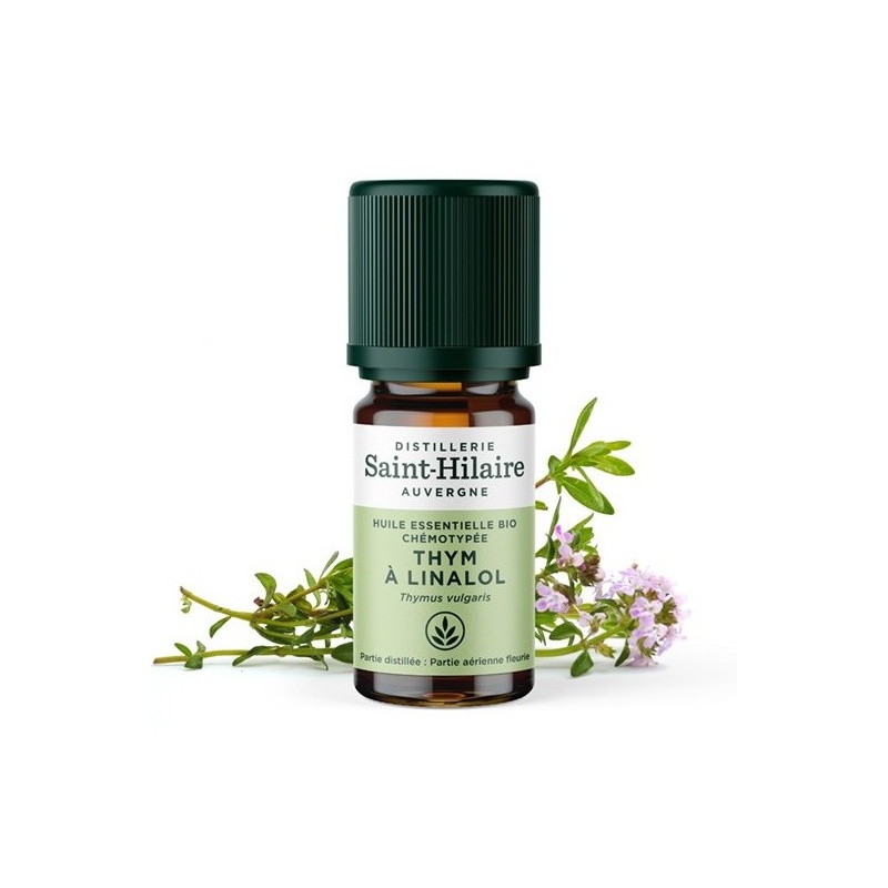 Huile essentielle Thym à Linalol bio - 5 ml Distillerie Saint-Hilaire