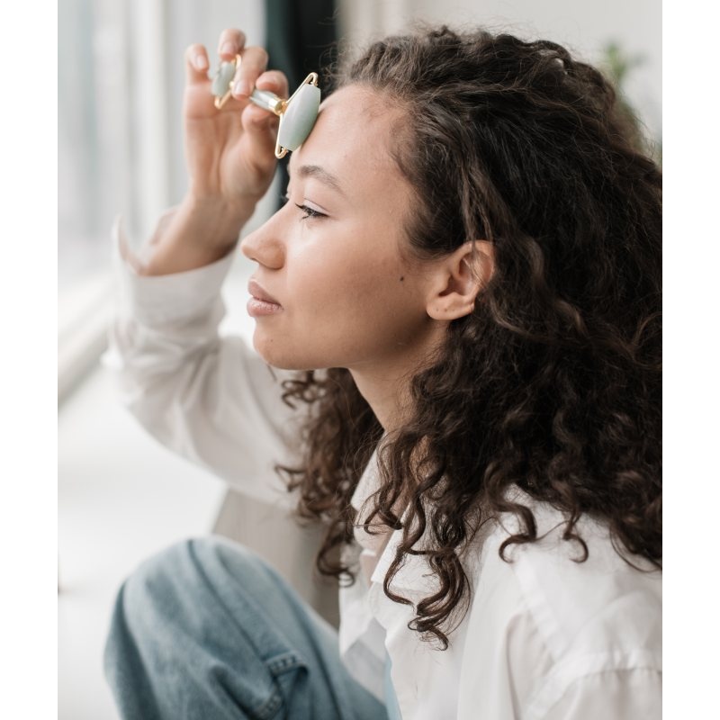 Double Rouleau de Massage Jade Verte