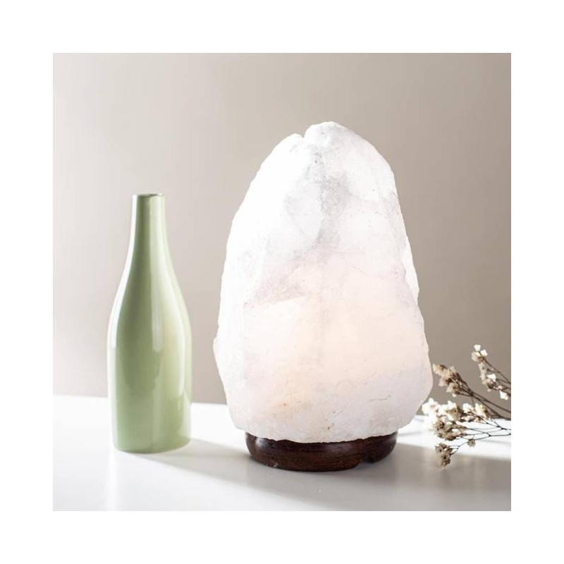 Lampe de Sel Himalaya blanche brute 1 à 2 kg Esoterra