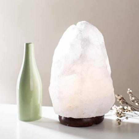 Lampe de Sel Himalaya blanche brute 1 à 2 kg Esoterra - Esoterra