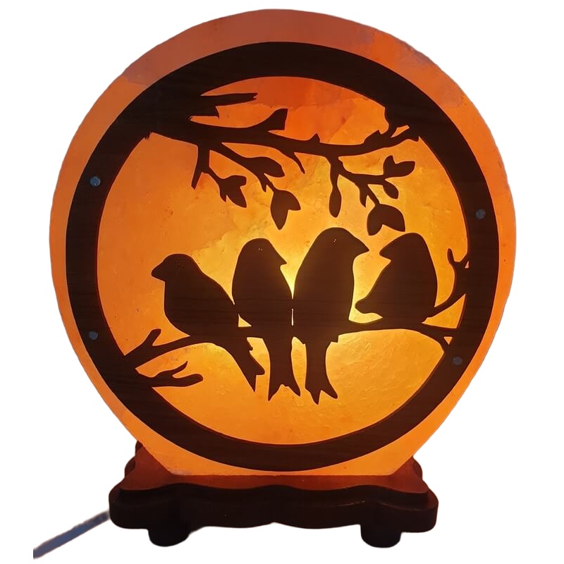 Lampe de Sel Himalaya Oiseaux  Esoterra