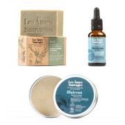 Coffret bio pour Lui - Savon à raser, Huile soin barbe et Savon surgras