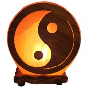 Lampe de Sel Himalaya ronde Yin-Yang Esoterra