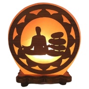 Lampe de Sel Himalaya Bouddha et Galets Zen Esoterra