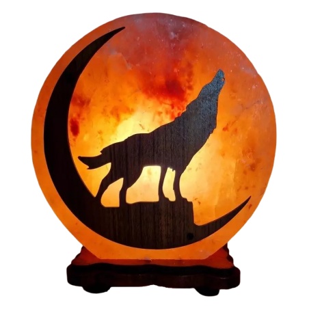 Lampe de Sel Himalaya Loup Esoterra - Esoterra