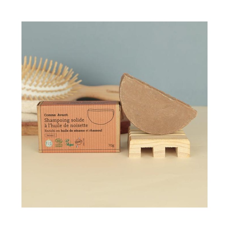 Shampoing solide Cheveux Gras à l'huile de sésame Comme Avant