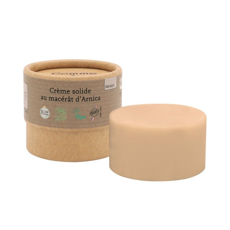 Crème solide au beurre de Karité, Arnica et Rose - Petits bobos Comme Avant