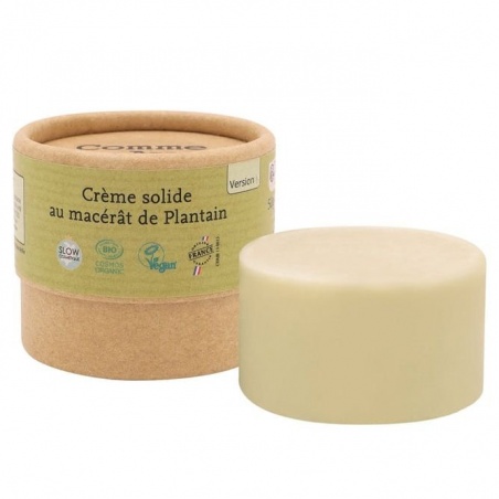 Crème solide au beurre de Karité, Plantain et Jujubier - Démangeaisons Comme Avant - Comme Avant