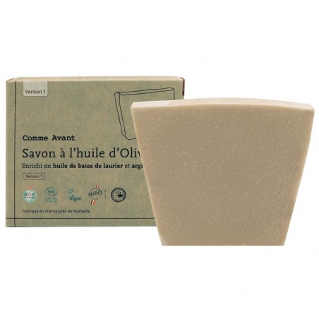Savon à l'huile d'olive enrichi en baie de laurier et argile verte Comme Avant - Comme Avant