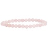 Bracelet quartz rose 6mm pierres naturelles