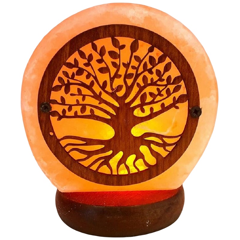 Lampe de Sel Himalaya Arbre de Vie USB Esoterra