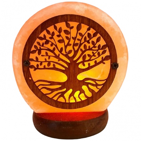 Lampe de Sel Himalaya Arbre de Vie USB Esoterra - Esoterra