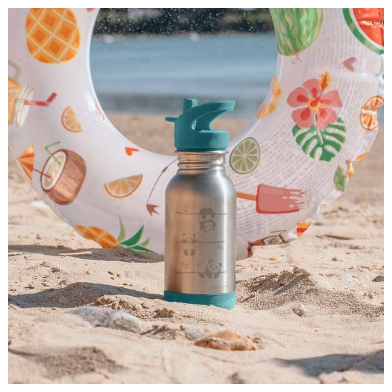 Gourde enfant inox Loopy Pandas 400 ml Gaspajoe