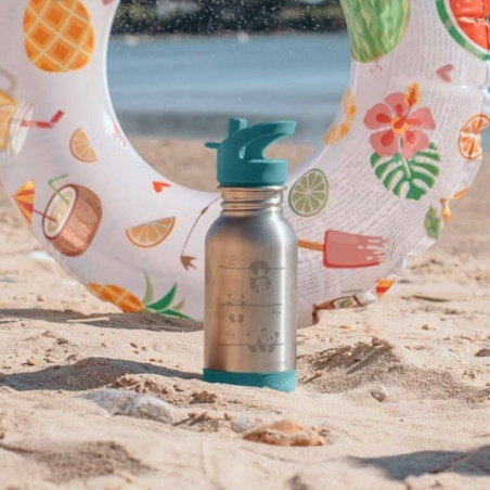 Gourde enfant inox Loopy Pandas 400 ml Gaspajoe