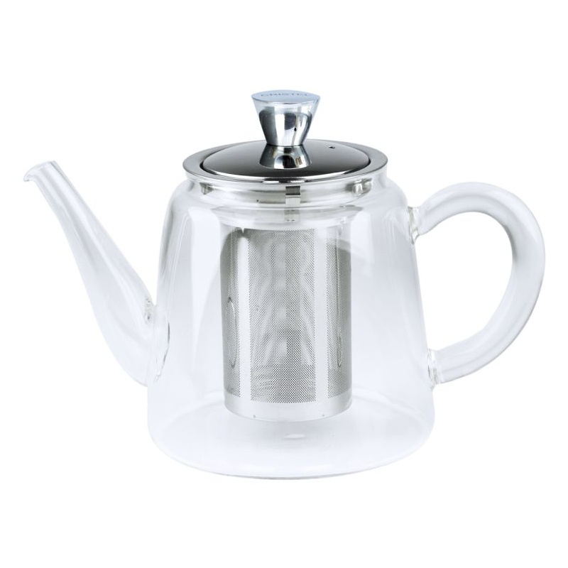 Théière Cristel Jasmin 0,8 L en verre transparent
