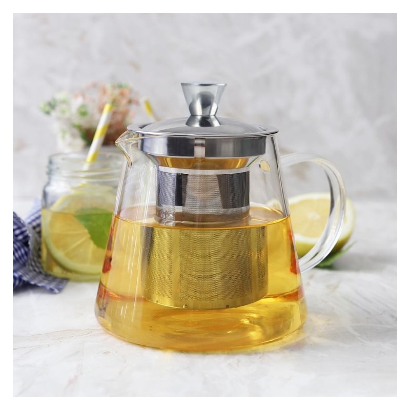 Théière en verre transparente Oolong - 1,2 L Cristel