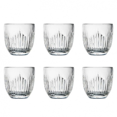 Lot de 6 verres expresso Jeux d'orgues - Troquet La Rochère - La Rochère