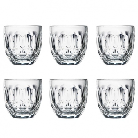 Lot de 6 verres expresso Facettes - Troquet La Rochère - La Rochère
