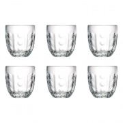 Lot de 6 verres gobelets Géométriques - Troquet La Rochère