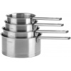 Set de 4 casseroles inox CRISTEL Strate manche fixe