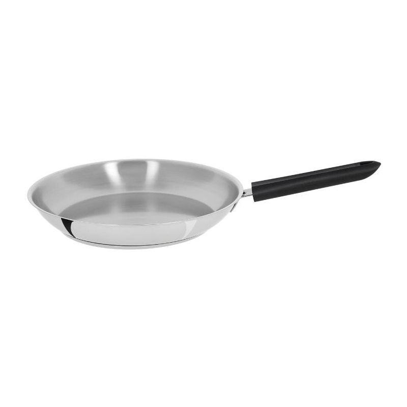 Poêle inox Cristel Mutine 28 cm - manche fixe